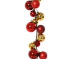 6 FT Red & Gold Ball Garland Shatterproof