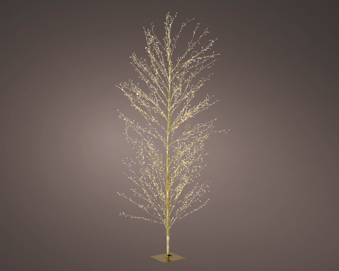 5 FT Micro Tree Warm White LED With Gold Trunk