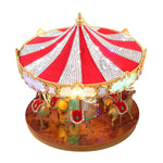 12 in. Animated Crystal Very Merry Carousel