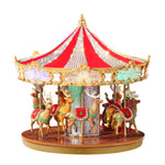 12 in. Animated Crystal Very Merry Carousel