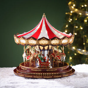 17" Deluxe Crystal Carousel