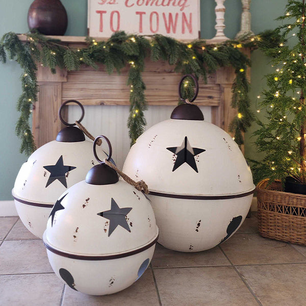 Oversized Christmas Ornaments, Set of 3