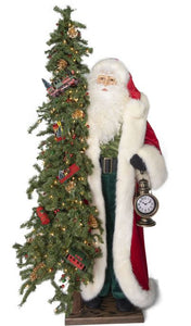 4.75 FT Santa With Train Ornament Tree