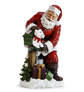 31" Santa With Mailbox