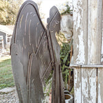 Rustic Metal Angel Silhouette Christmas Yard Stakes