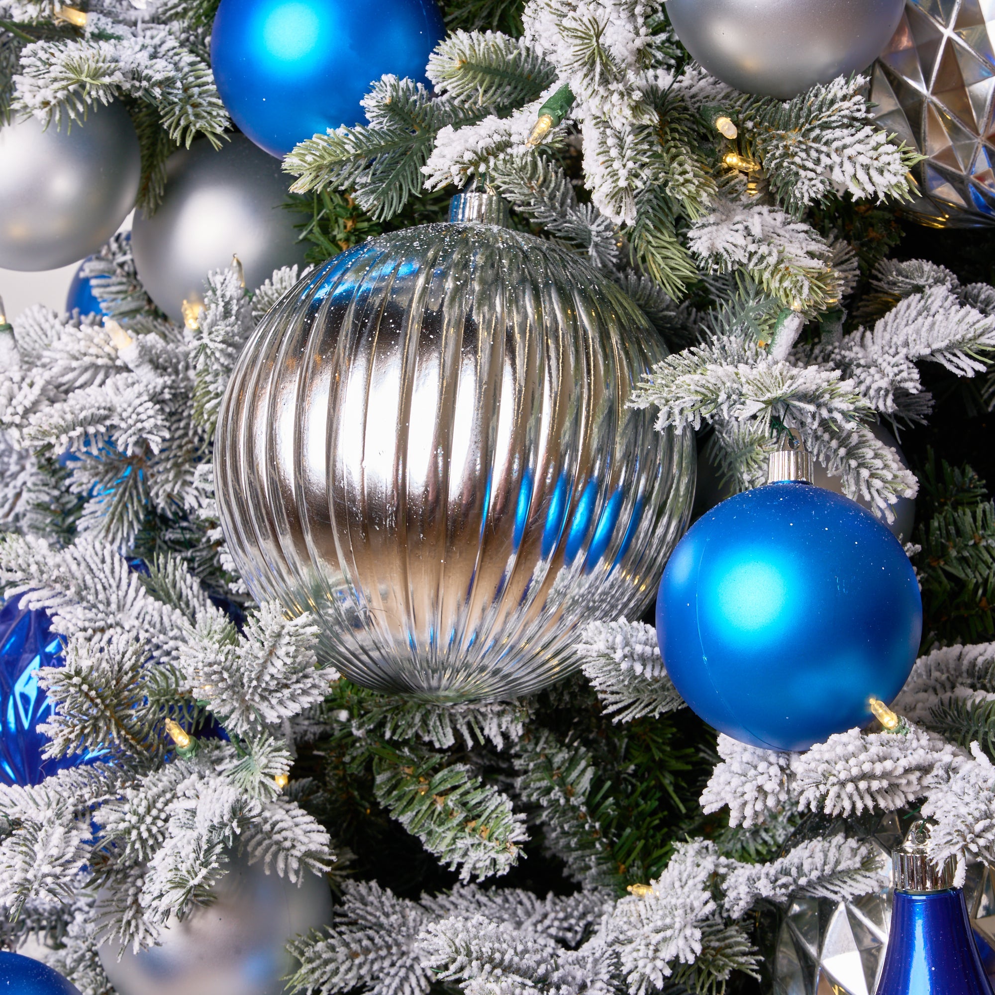 Blue & Silver Tree Decorating Kit