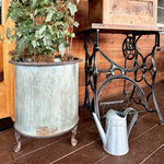 Footed Creamery Tank Planters, Set of 3