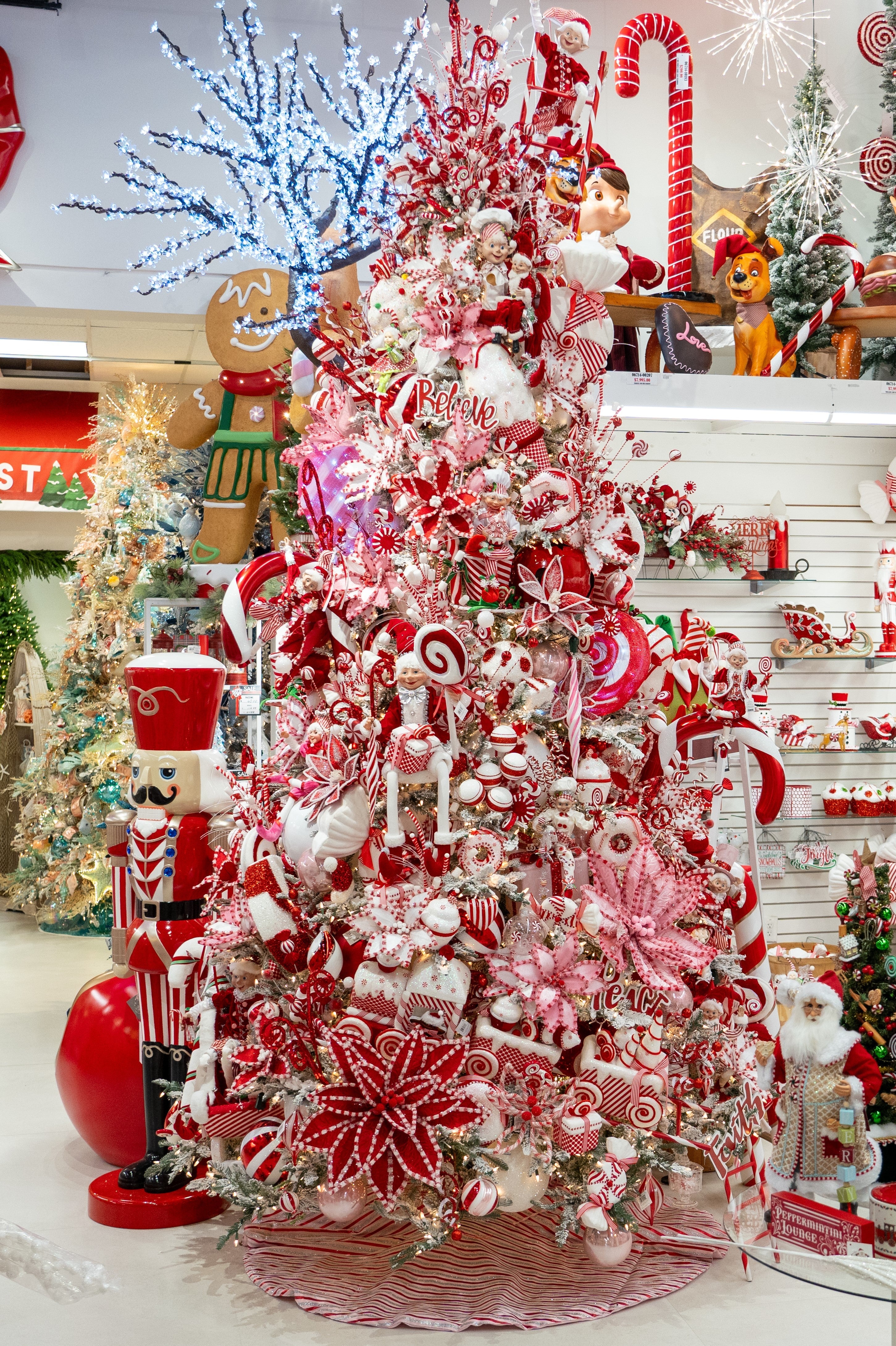 Peppermint Swirl Candy Tree Decor