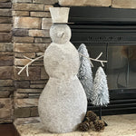 Distressed Iron Outdoor Snowman