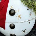 30 Inch Tall Outdoor Metal Bell Snowman