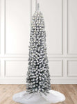 7' Prince Flock® Pencil Artificial Christmas Tree with 400 Warm White LED Lights