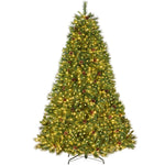 Pre-Lit Artificial Scotch Pine Christmas Tree w/ Metal Stand