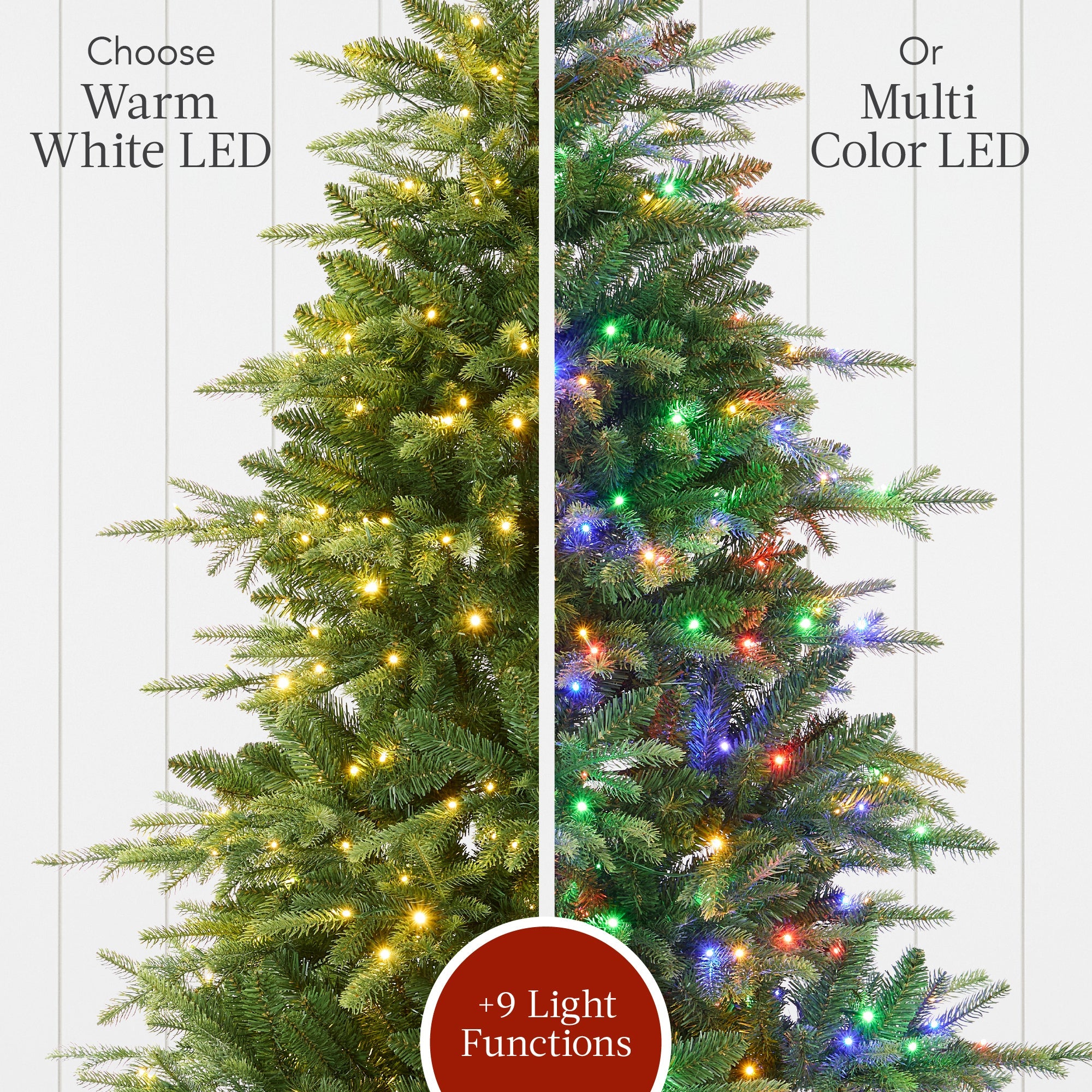 Pre-Lit Artificial Full Aspen Christmas Tree w/ 2-in-1 Micro LED Lights