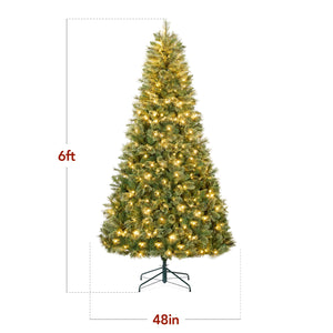 Pre-Lit Premium Cashmere Christmas Tree w/ Cordless Connection, LED Lights