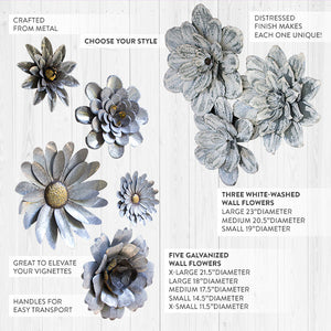 3D Rustic Spring Flower Wall Decor, Choose Your Style