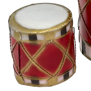 Decorative Christmas Drums, Set of 3