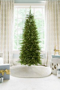 6.5' Yorkshire Fir Slim Tree with Warm White LED Lights - OPEN BOX - FINAL SALE