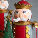 Merry Metal Nutcrackers, Set of Three